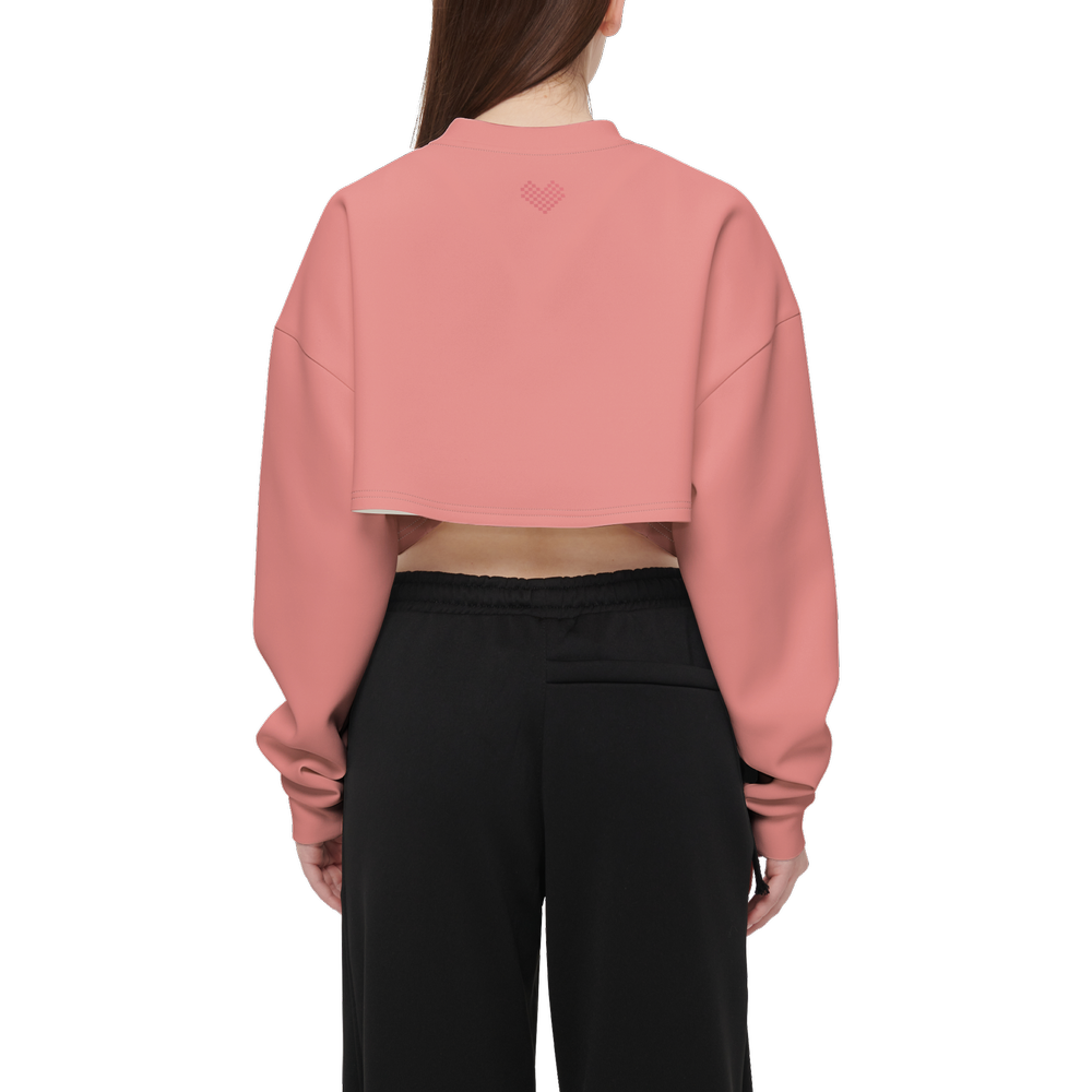 Amani-XO Women’s Cropped Crewneck Sweatshirt