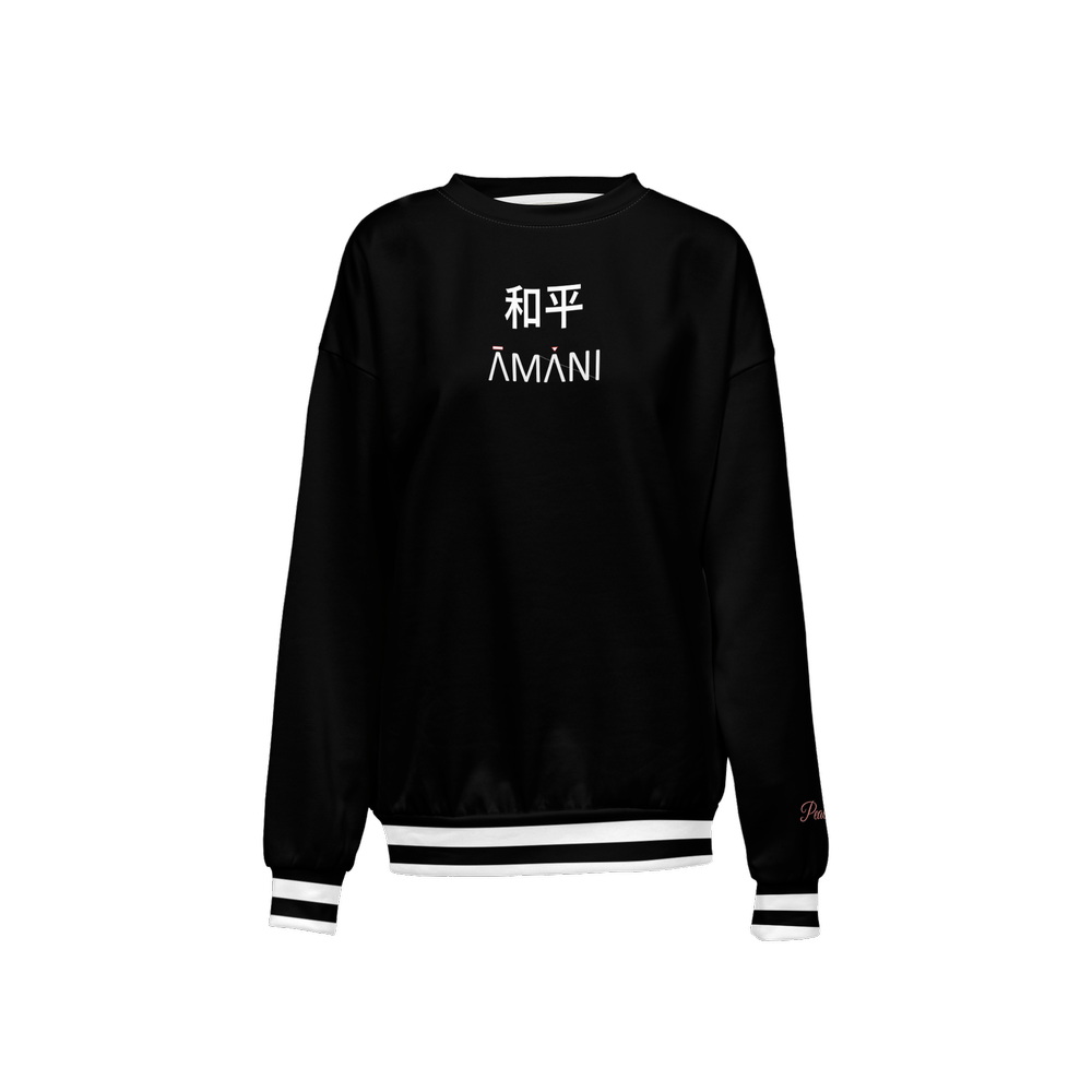 Amani-XO Women’s Relaxed Fit Crewneck Sweatshirt