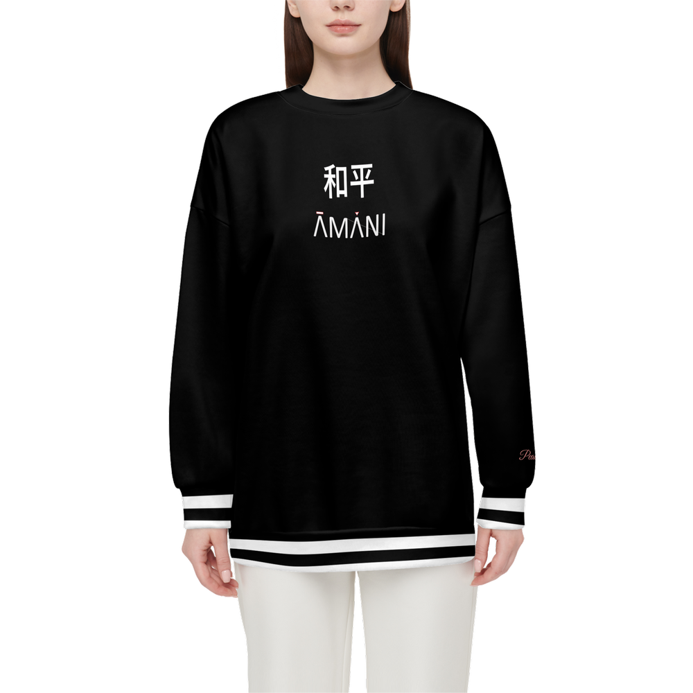 Amani-XO Women’s Relaxed Fit Crewneck Sweatshirt