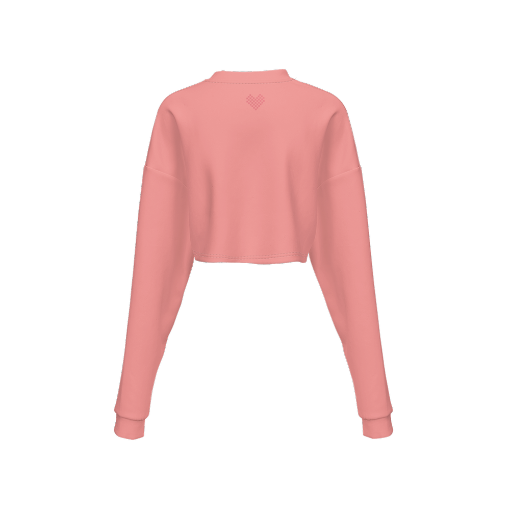 Amani-XO Women’s Cropped Crewneck Sweatshirt