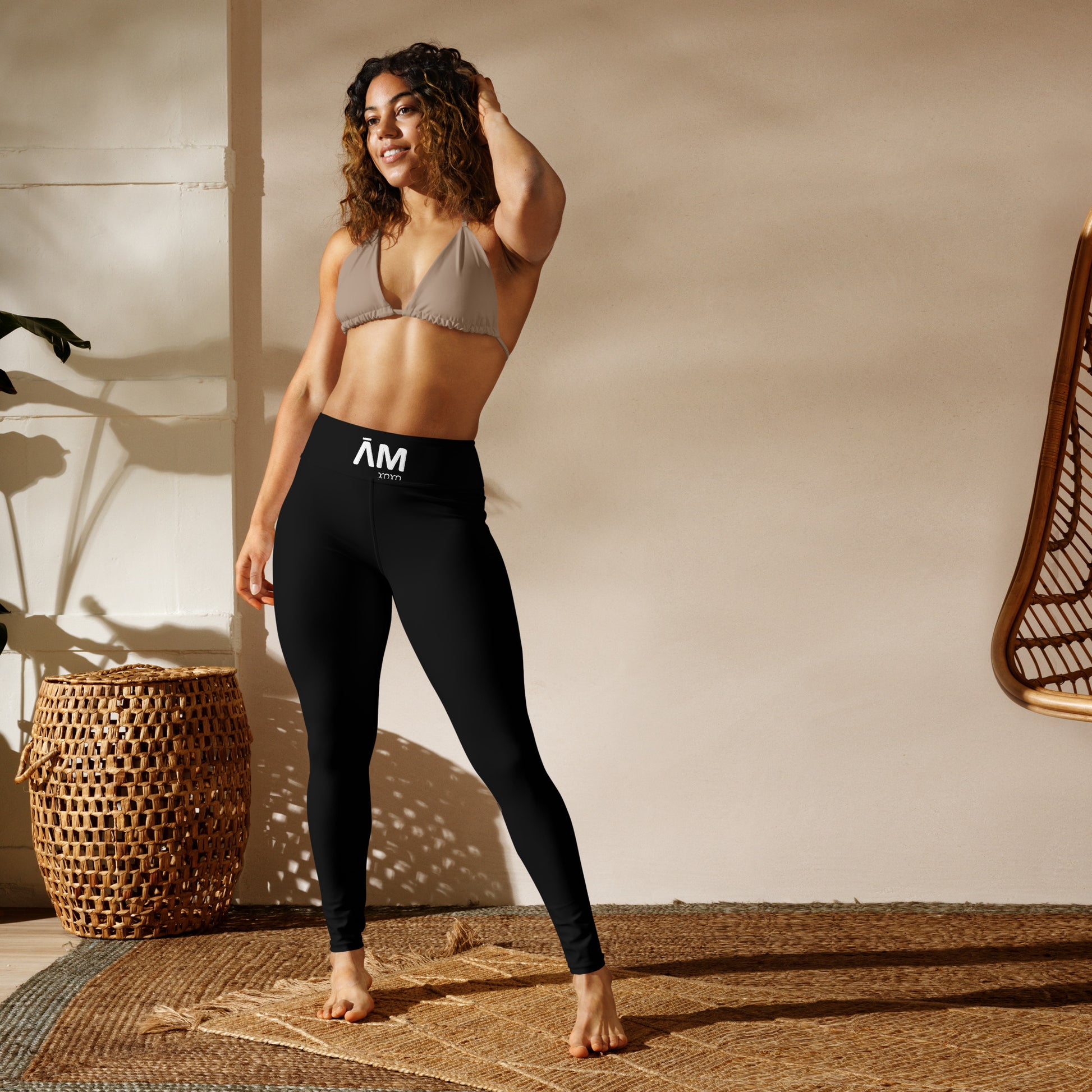 Aoxjox, Metamorph Deep V - Leggings de entrenamiento de cintura alta y con control Aoxjox, Metamorph Deep V - Leggings de entrenamiento de cintura alta y con control