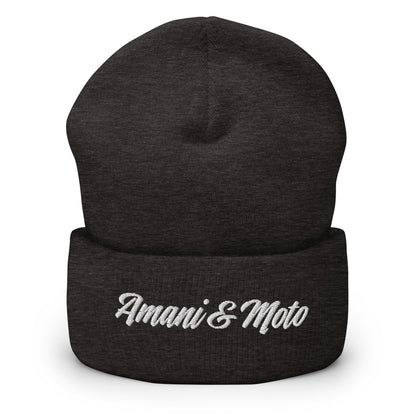 Amani-XO Cuffed Beanie the Message