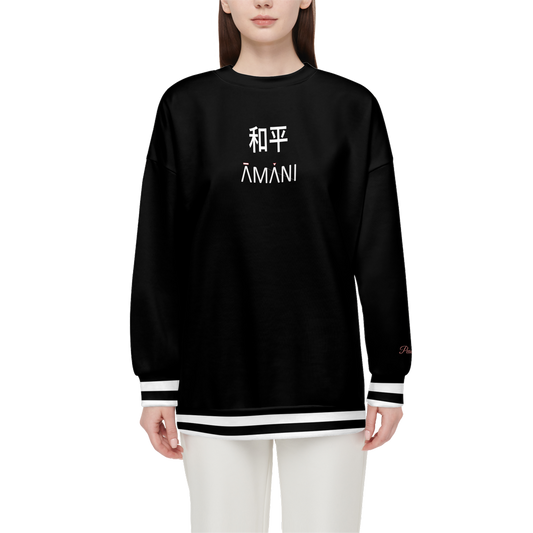 Amani-XO Women’s Relaxed Fit Crewneck Sweatshirt